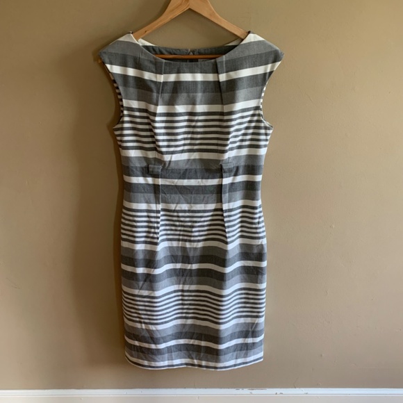 Calvin Klein Gray Striped Dress - Picture 7 of 8